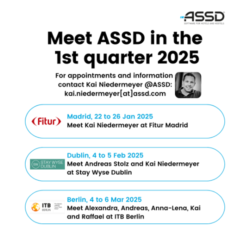 Where to meet ASSD in the 1st quarter 2025